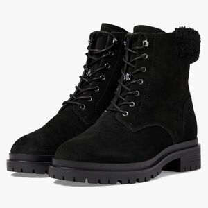 Lauren Ralph Lauren Carlee Bootie Women’s Black Suede Women's Boots Size 7 & 7.5